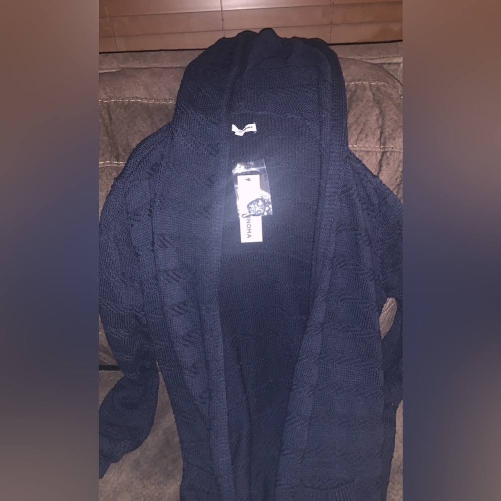 Brand new with tag navy blue longsleeve cardigan sweater